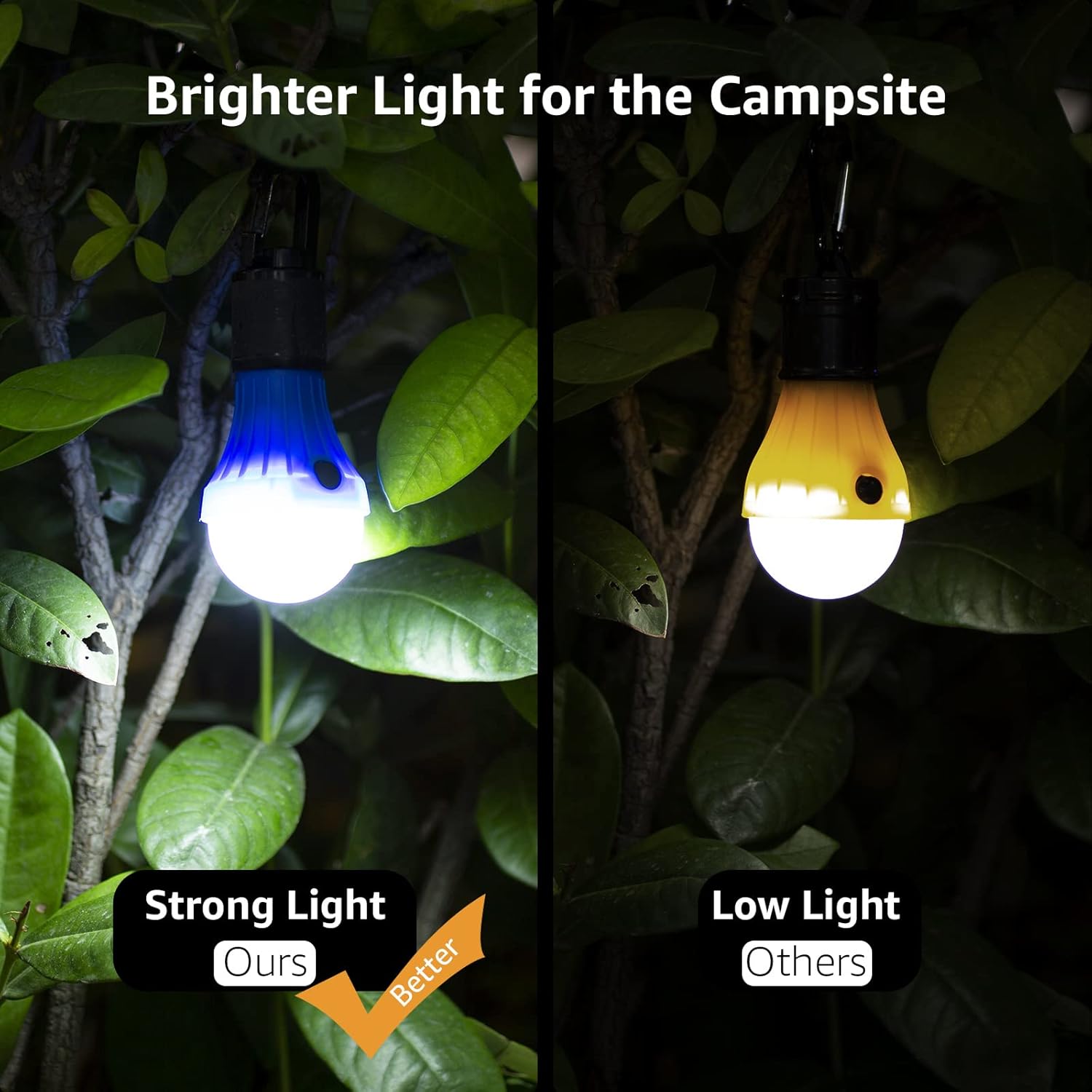 LEPRO LED Camping Lantern — 3 Light Modes, Foldable, 4-Pack