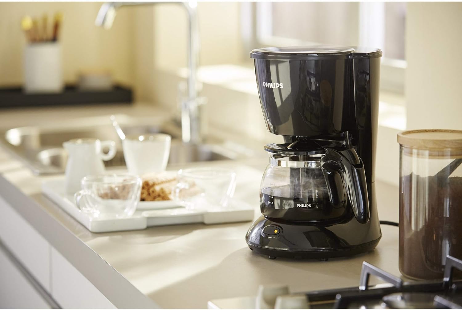 Philips Drip Coffee Maker, 600ml, Auto Shut-Off
