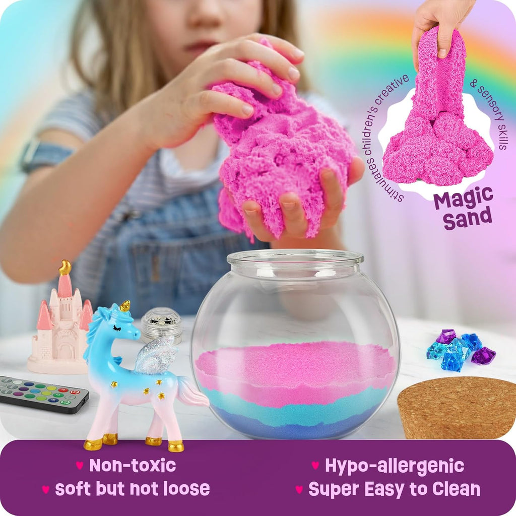 Unicorn Terrarium Kit for Girls — DIY Arts & Crafts Gift, Ages 4–12