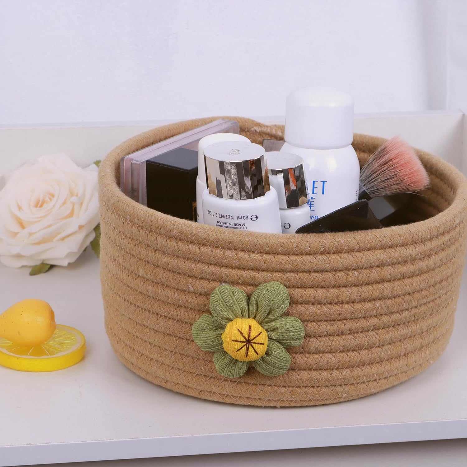 Tenibralox 3-Piece Woven Storage Baskets with Lids