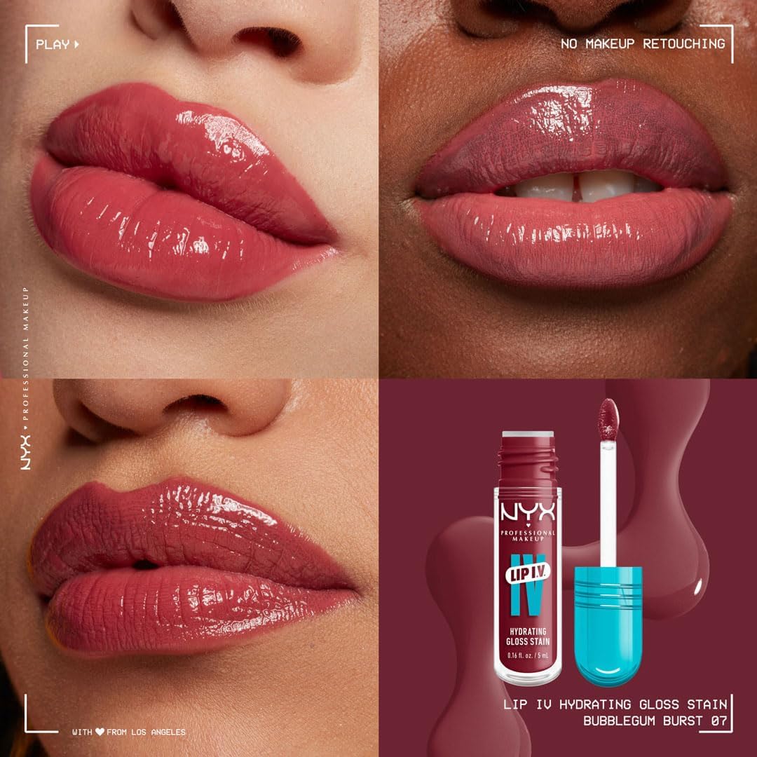 NYX Professional Makeup Fat Oil Lip Drip — Bubblegum Burst, 12H Hydration