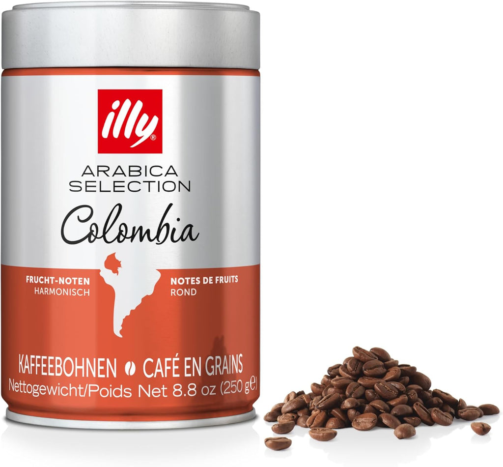 illy Colombia Whole Bean Coffee, 250g