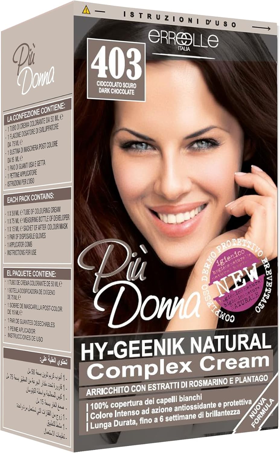 Eriel Bio Donna Hair Color — Dark Brown 403