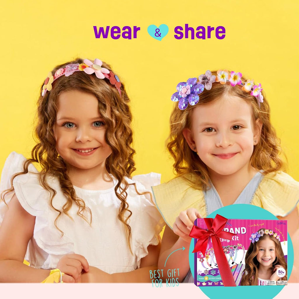 DIY Headband Making Kit — Fun Hair Accessories for Girls (Ages 5–12)