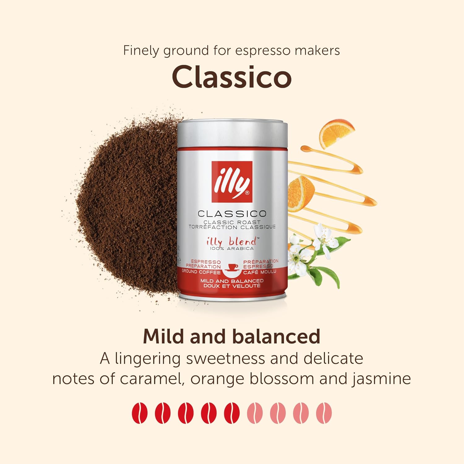 illy Medium Roast Ground Coffee, 250g
