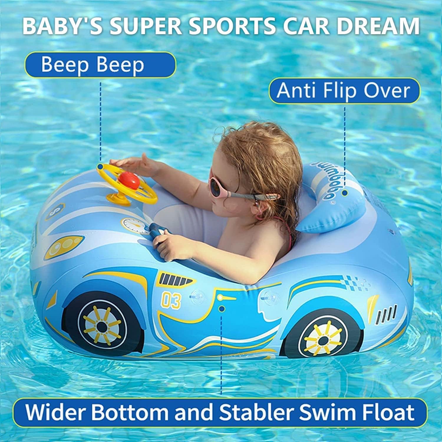 Baby Pool Float with Canopy