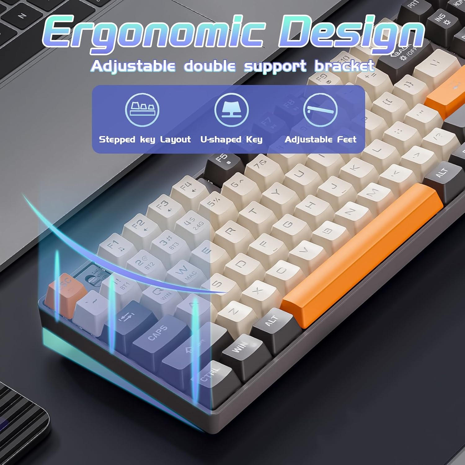 Yourkuro MK87 Bluetooth Gaming Keyboard with Backlight