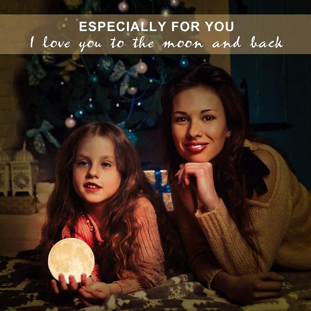 3D Moon Lamp with Touch Control