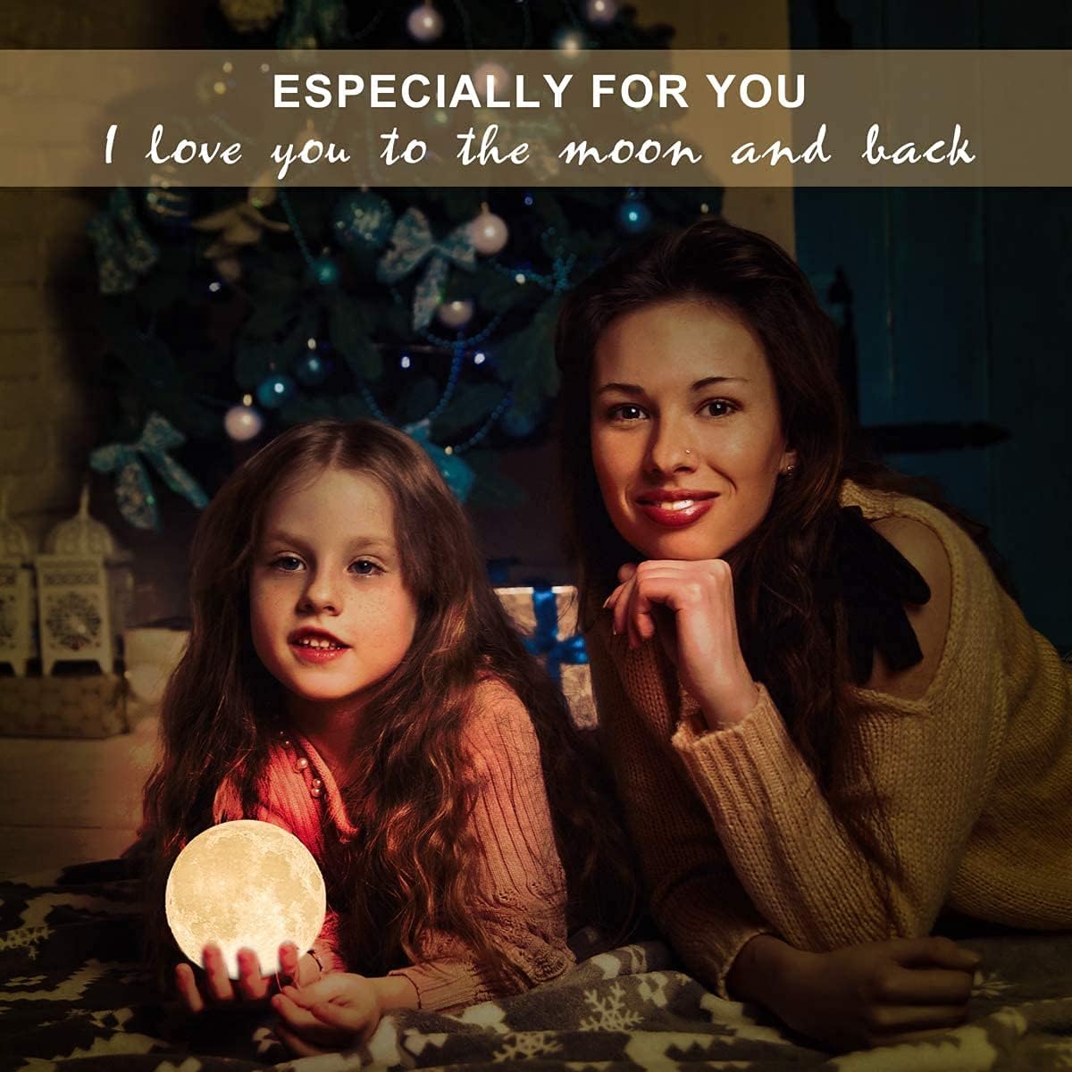 3D Moon Lamp with Touch Control
