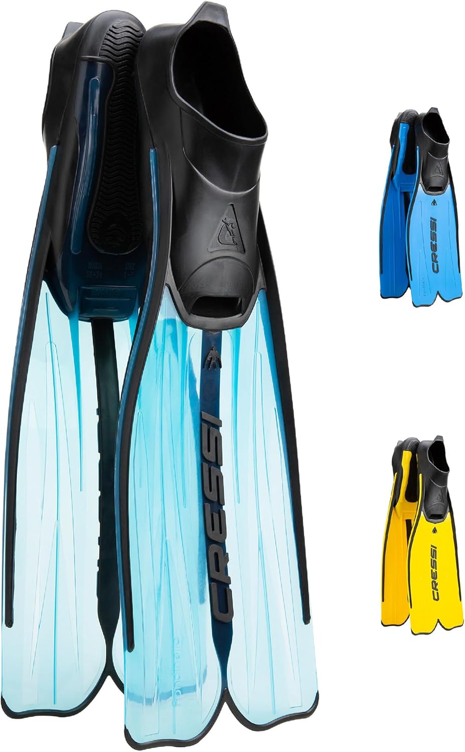 Cressi Rondinella Full Foot Fins —  Made in Italy