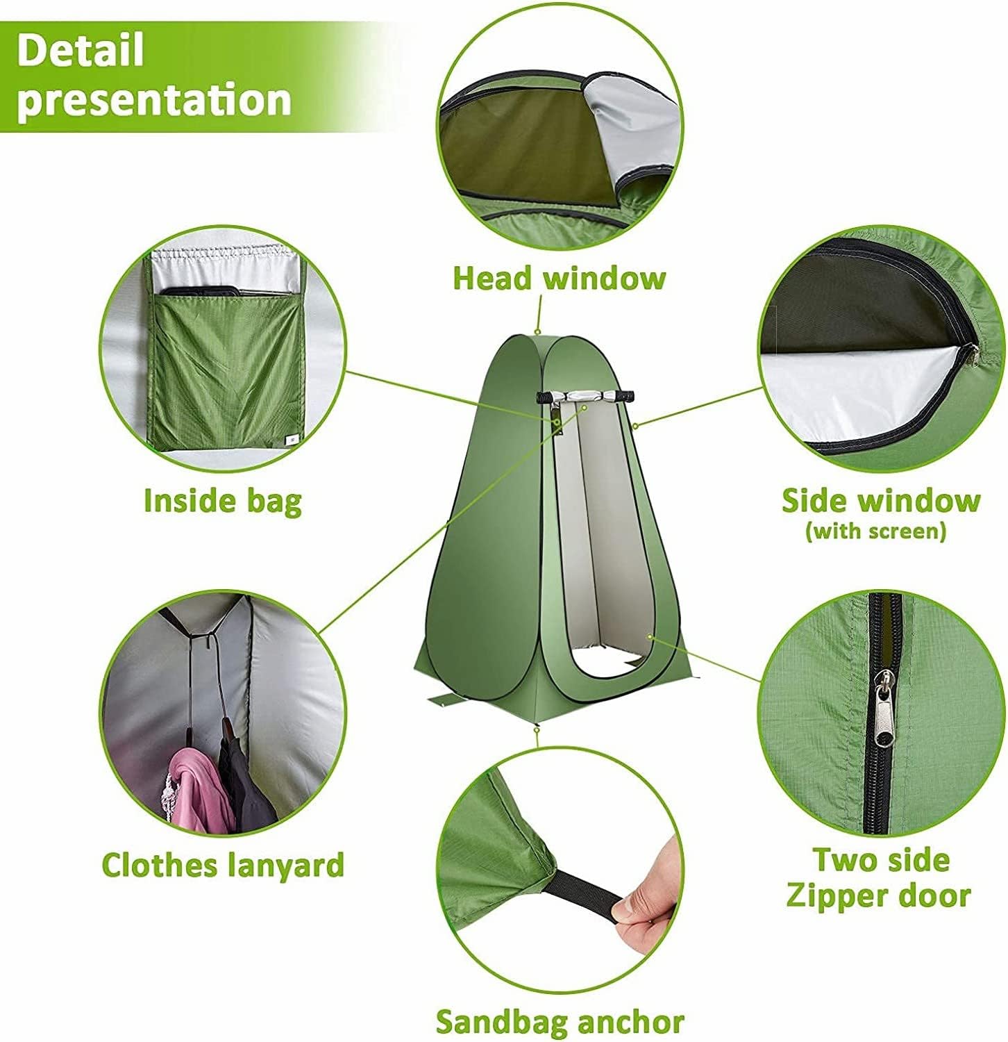 Sky Touch Pop-Up Changing Tent — Portable Shower & Privacy Tent