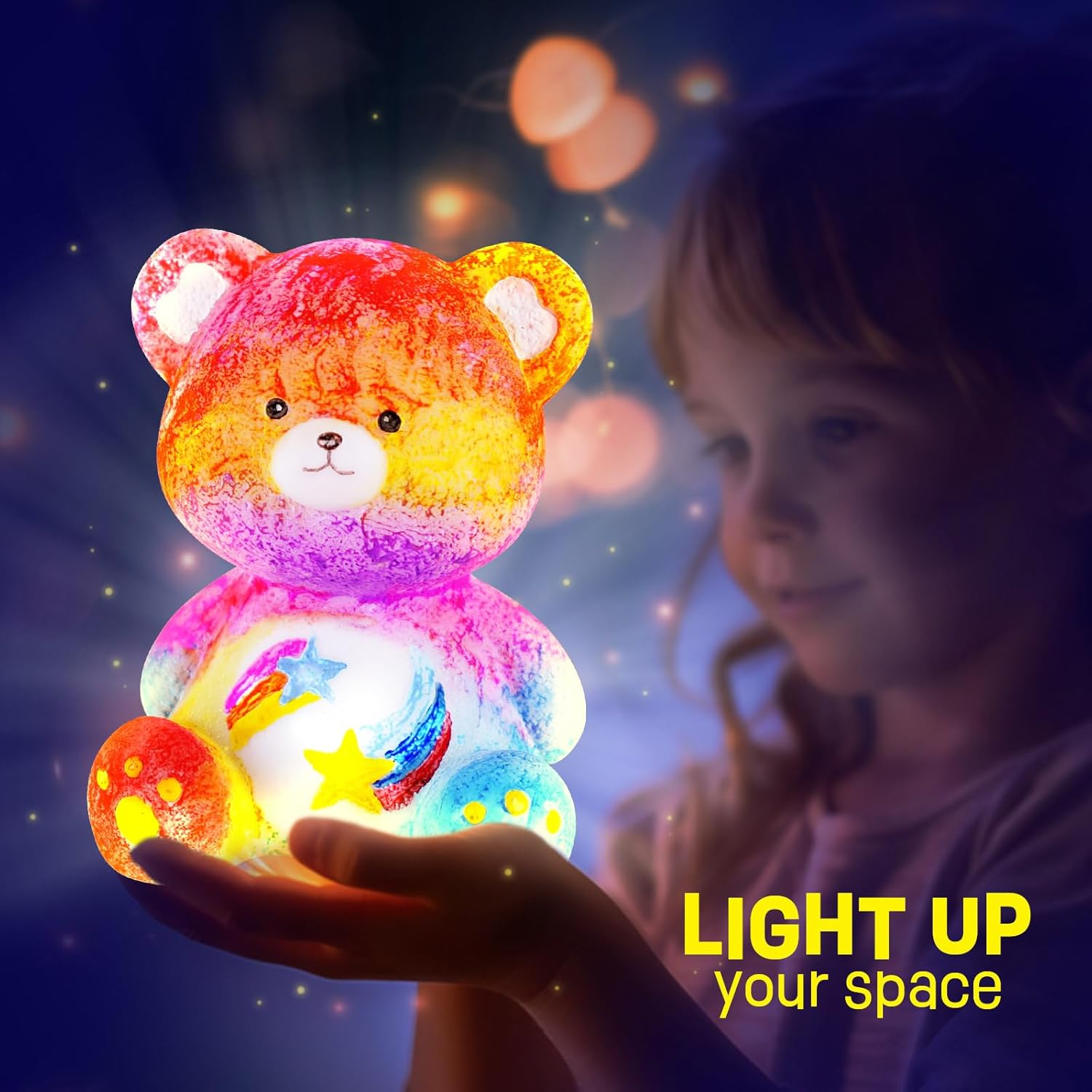 DIY Bear Lamp Painting Kit — Creative Gift for Kids (Ages 3–12)