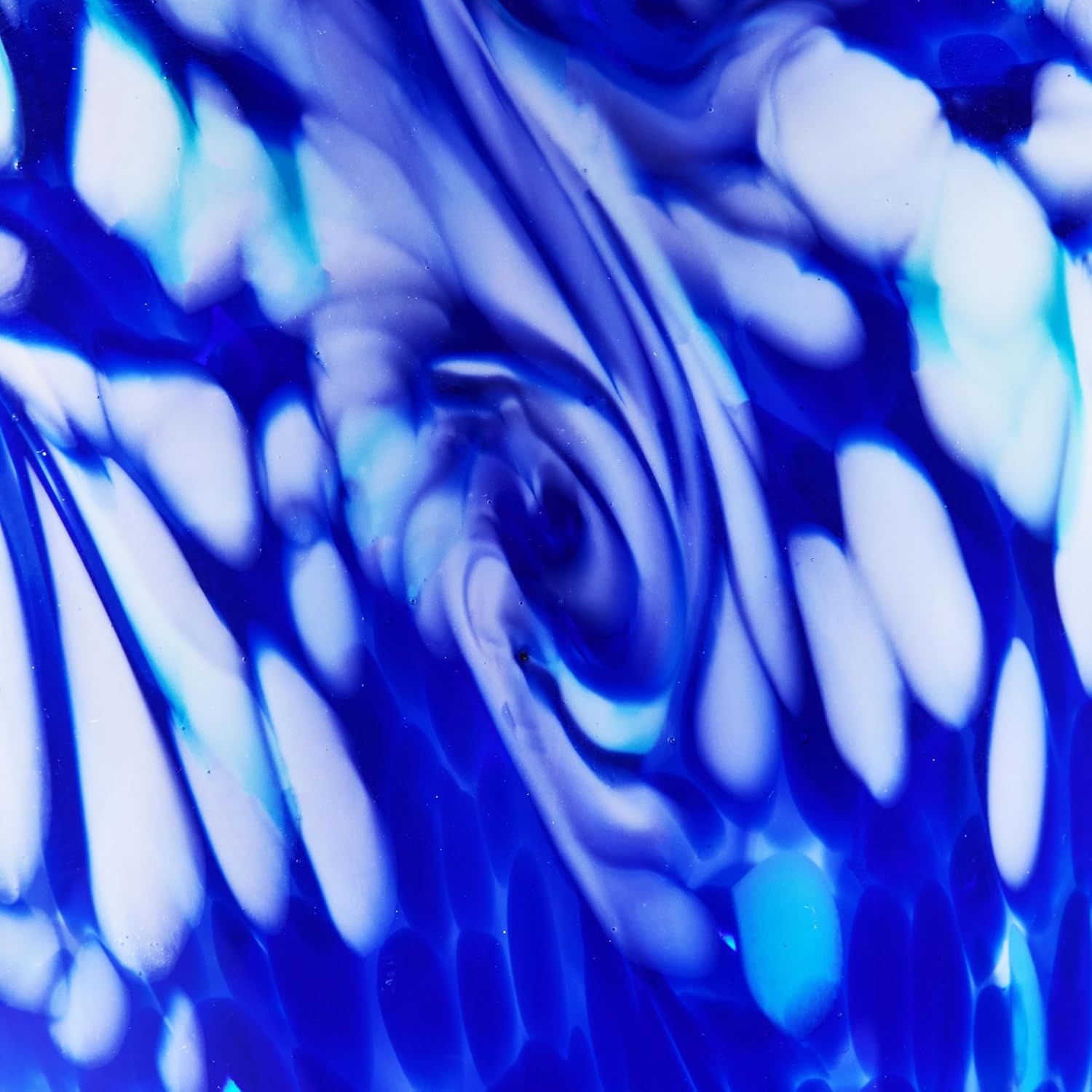 LuxuryLane Hand-Blown Cobalt Blue Glass Vase — 10" Tall, Home Decor