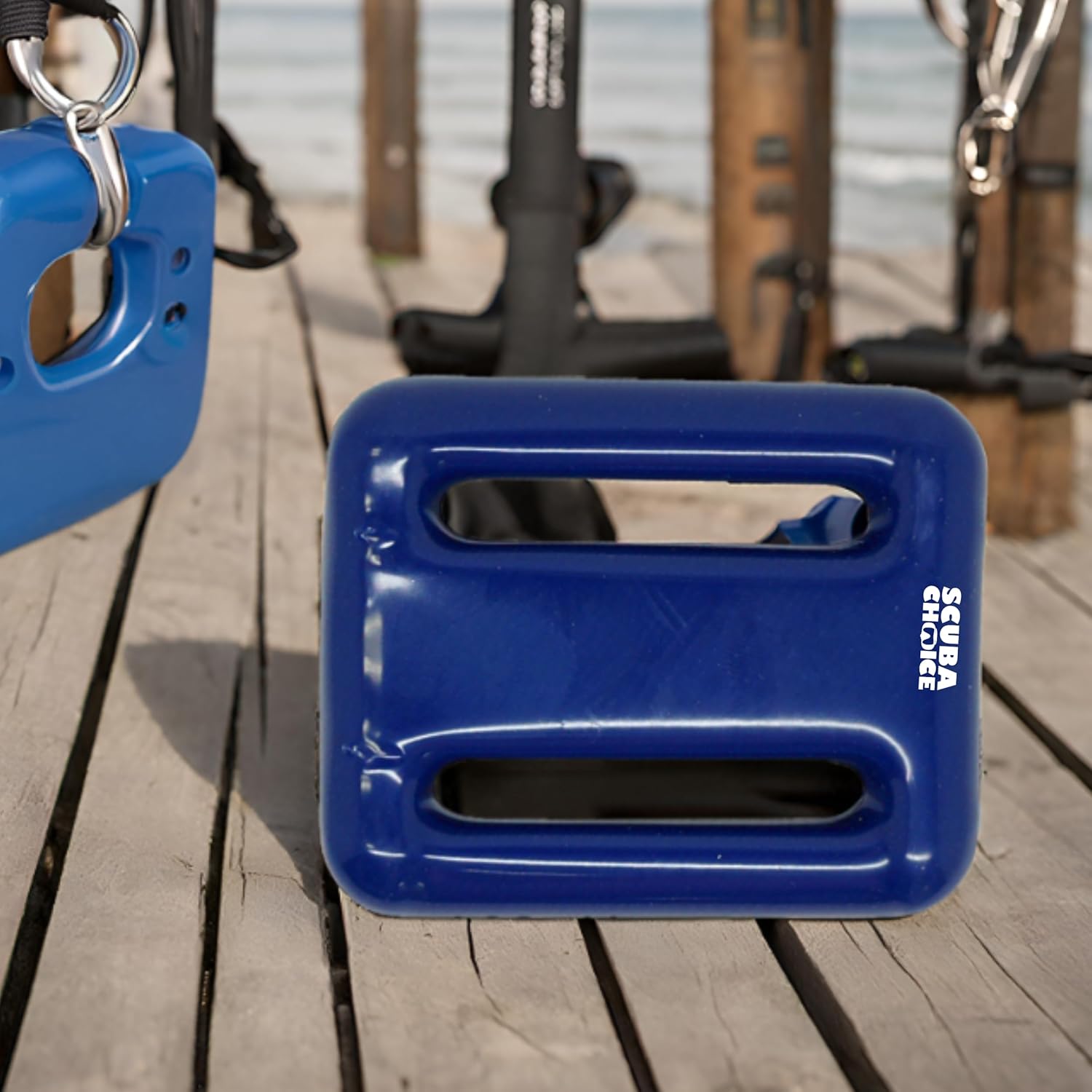 Scuba Choice Blue Vinyl Coated Dive Weights Set
