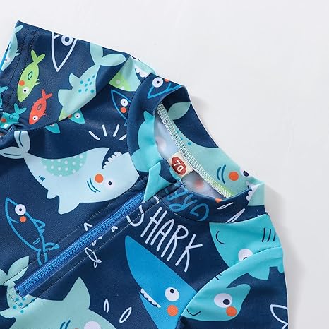 Baby Boy Shark Swimsuit – 12-18 Months