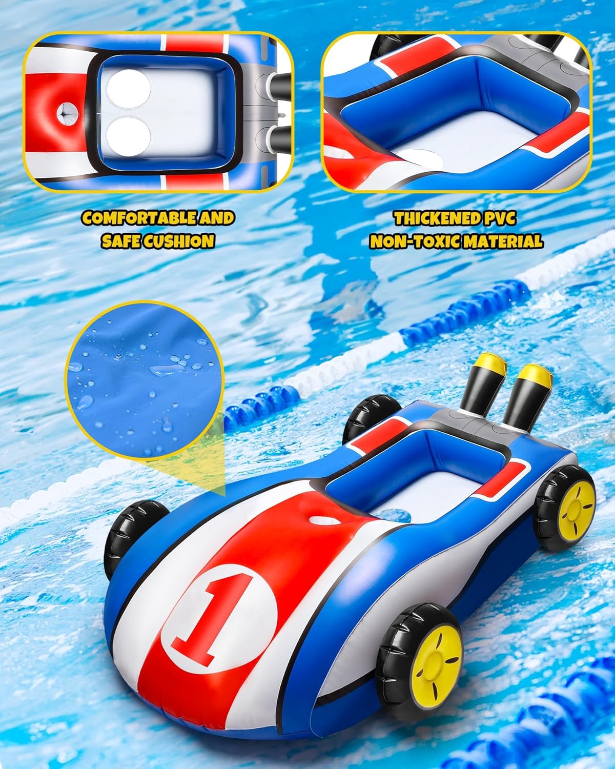 Inflatable Pool Toy with Water Blaster