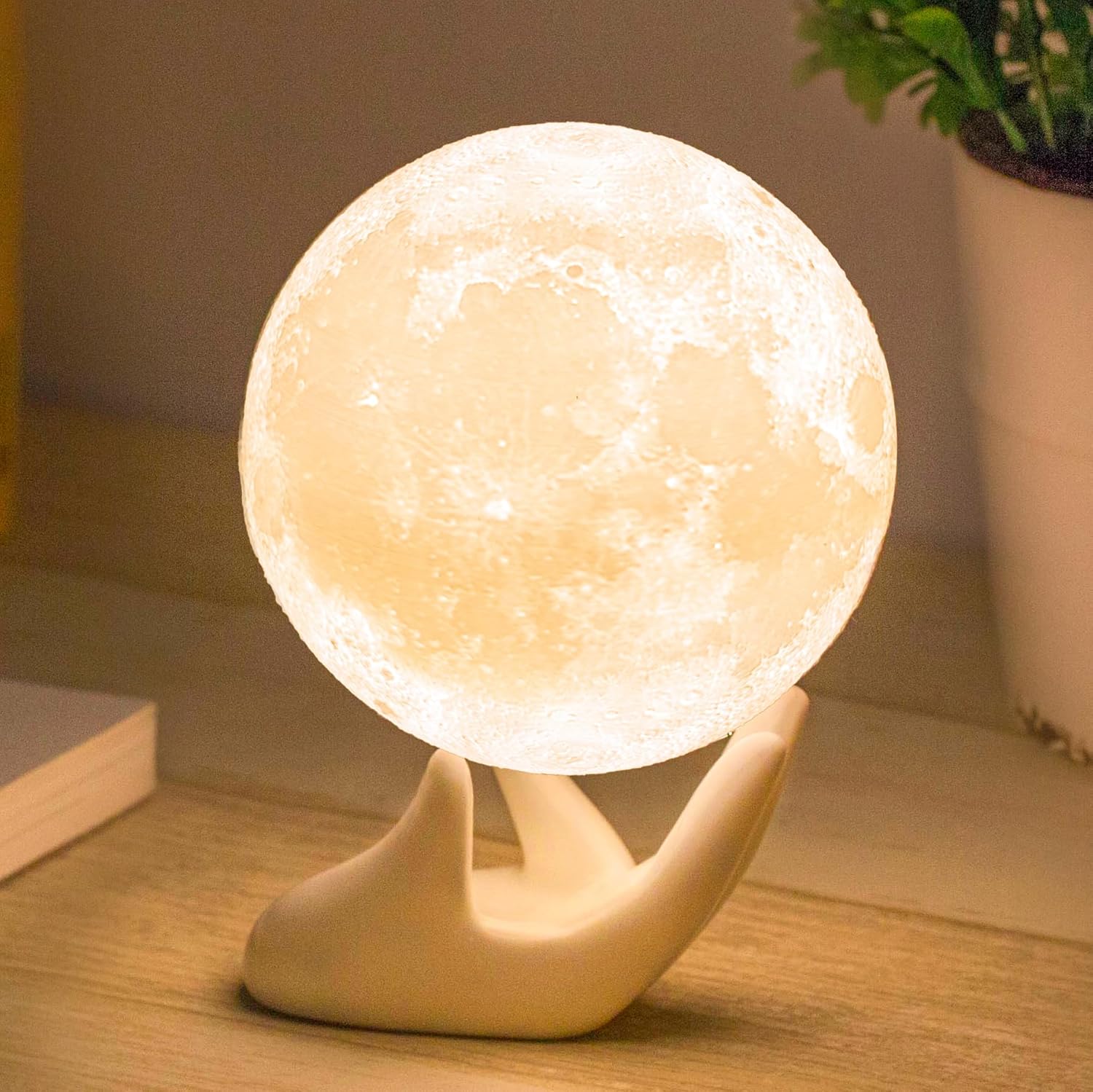 3D Moon Lamp with Touch Control