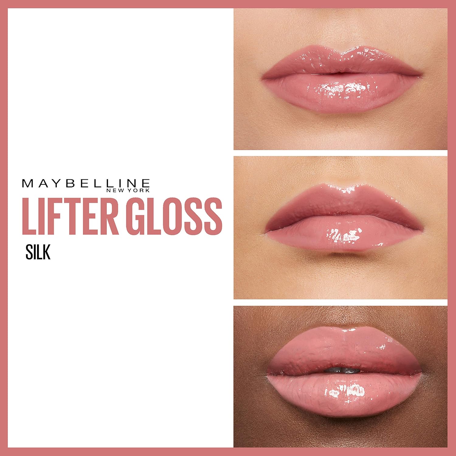 Maybelline Lifter Gloss — Hydrating Lip Plumper with Hyaluronic Acid, Shade 004 Silk