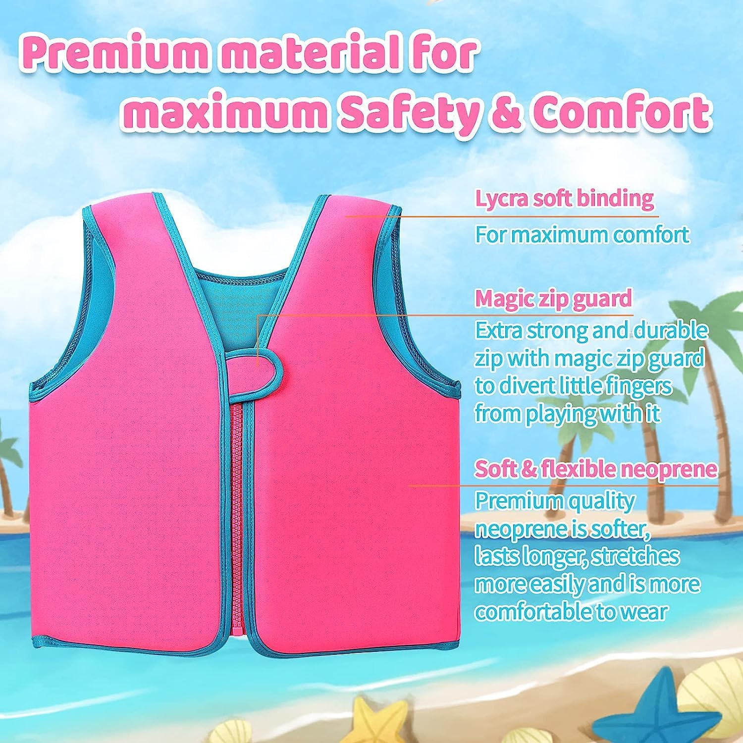Toddler Swim Vest for Boys and Girls