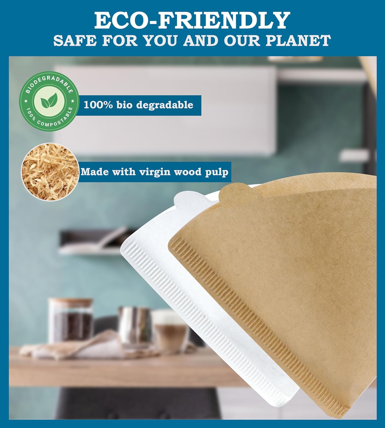 Mipro V60 Coffee Filters, Size 02, 100-Pack