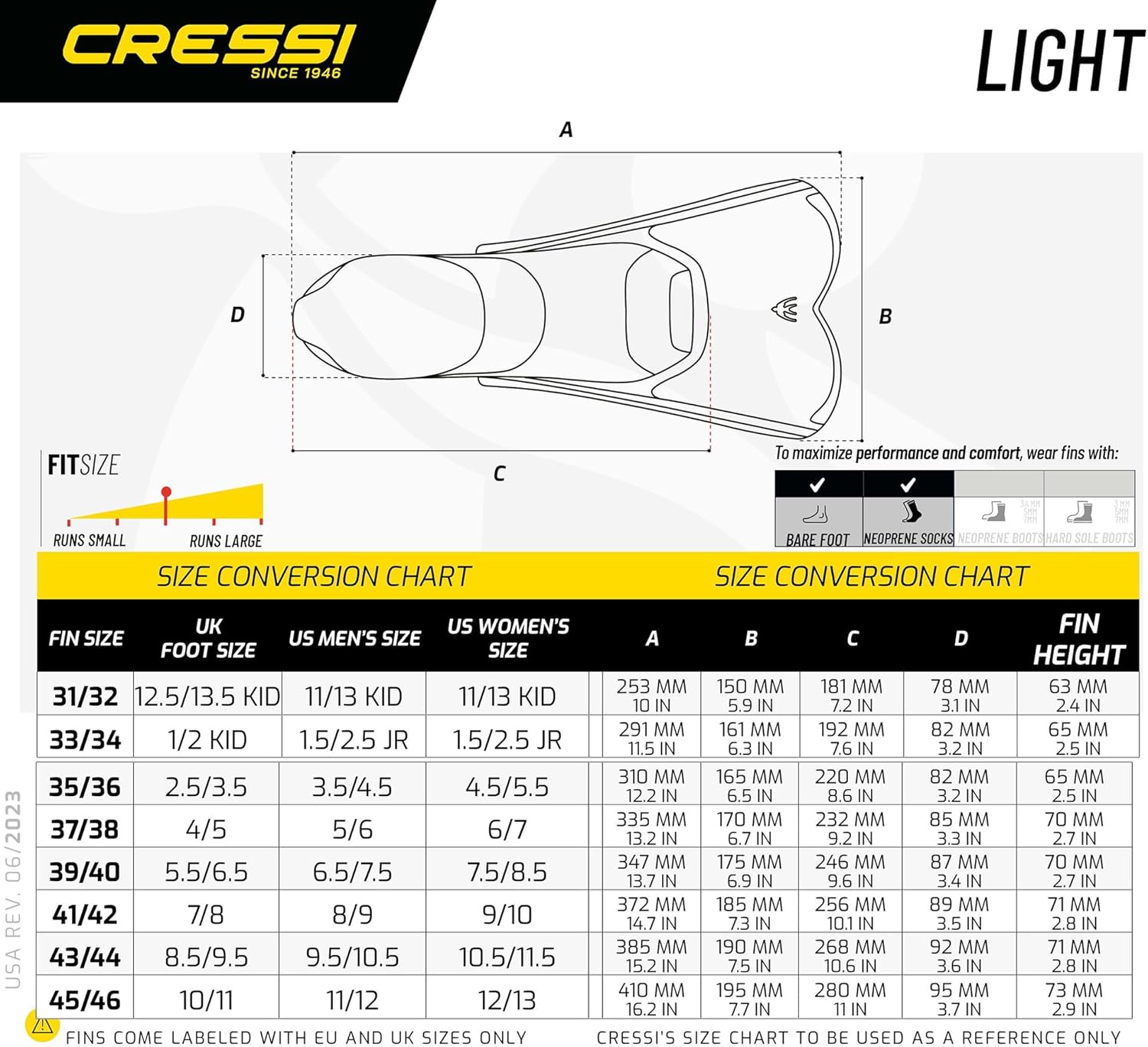 Cressi Light Short Fins