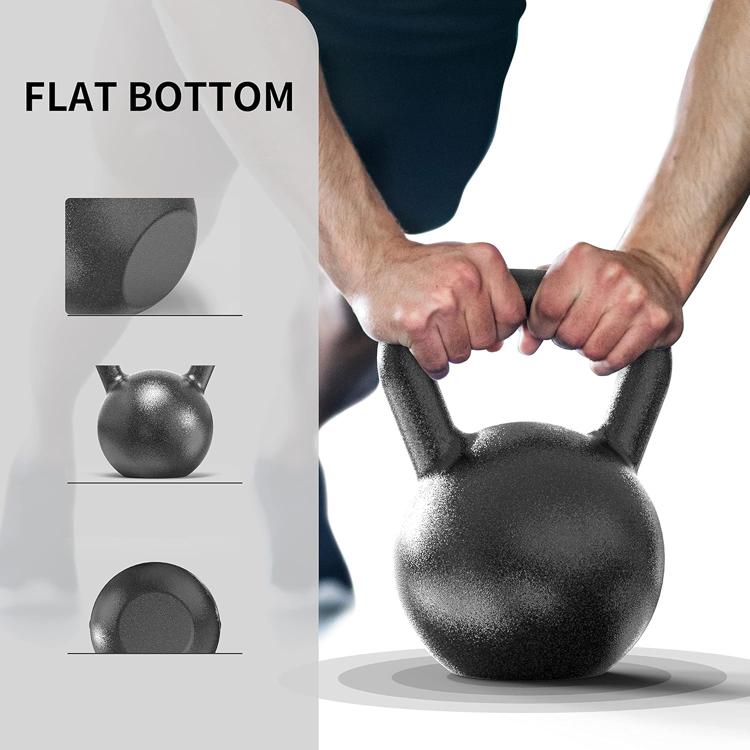Pro Iron Cast Iron Kettlebell for Home Gym (4kg - 24kg)