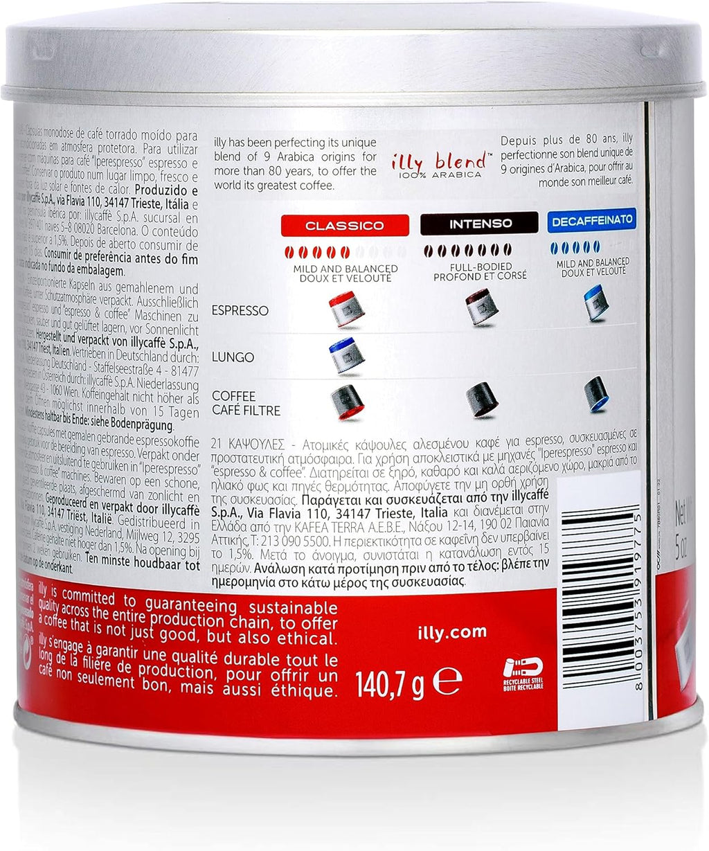 illy iperEspresso Capsules, Medium Roast, 21 Ct