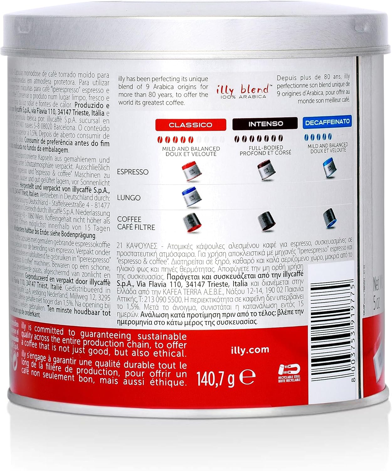 illy iperEspresso Capsules, Medium Roast, 21 Ct
