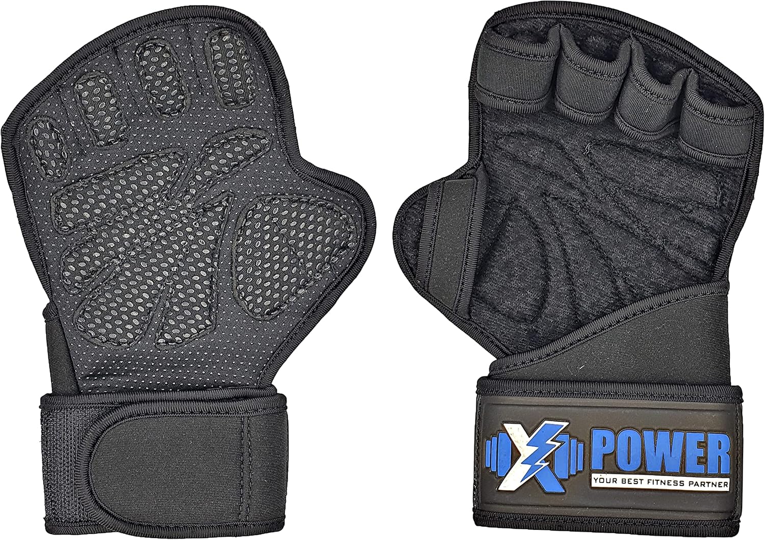X-POWER Gym Gloves with Wrist Wrap