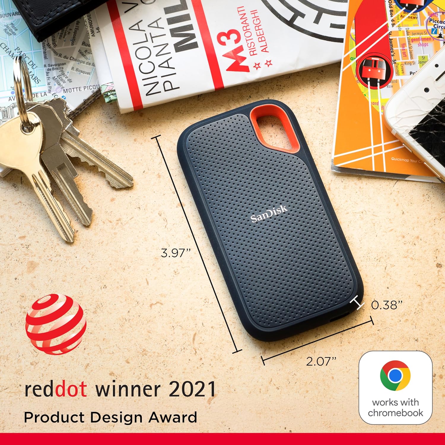 SanDisk Extreme Portable SSD 1TB — Fast & Durable