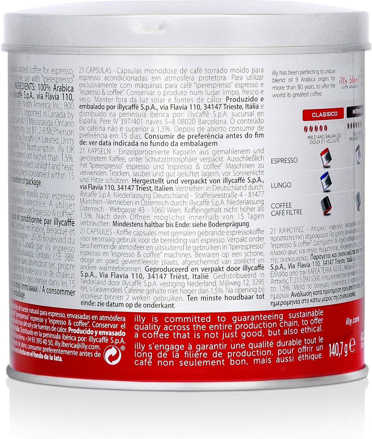 illy iperEspresso Capsules, Medium Roast, 21 Ct