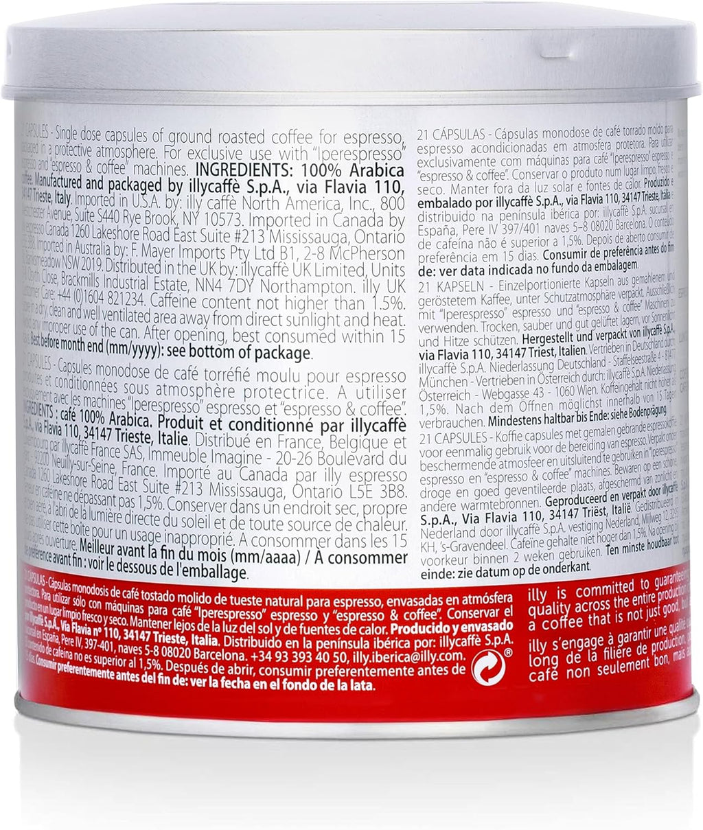 illy iperEspresso Capsules, Medium Roast, 21 Ct