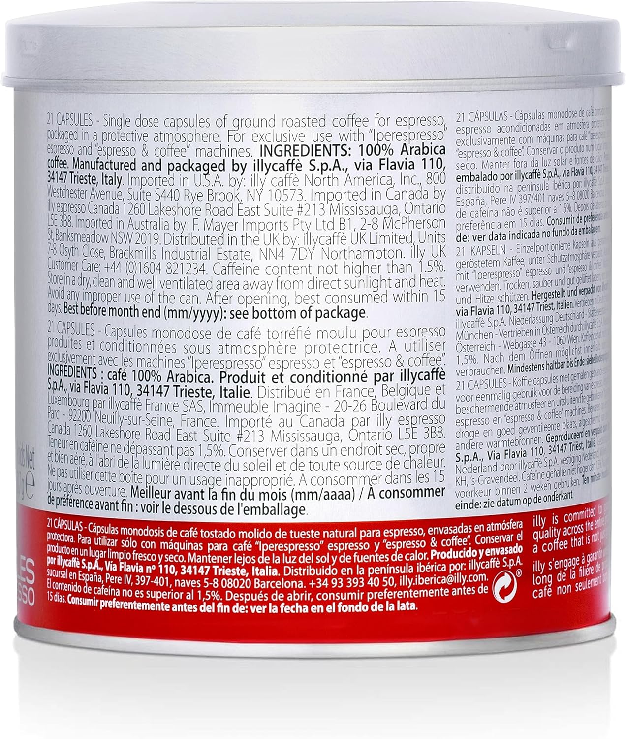 illy iperEspresso Capsules, Medium Roast, 21 Ct