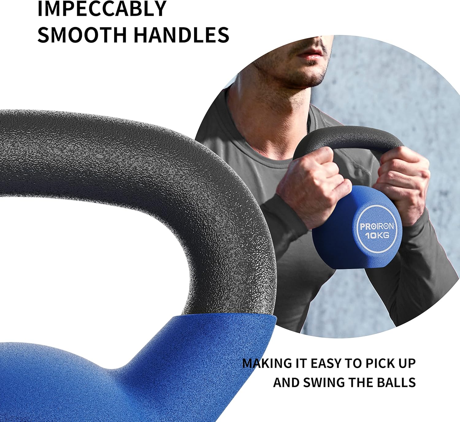 Proiron Neoprene Coated Kettlebell