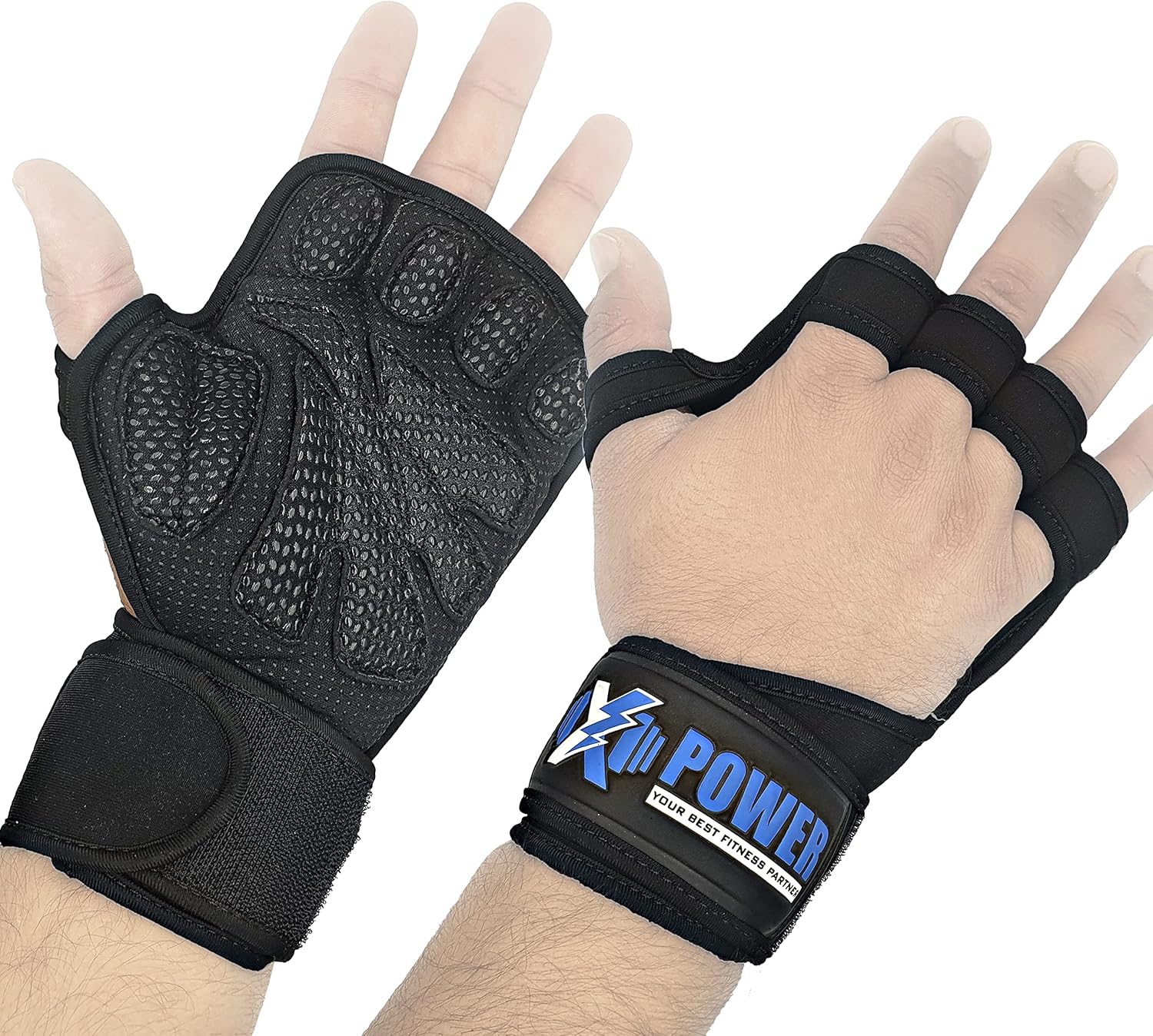 X-POWER Gym Gloves with Wrist Wrap