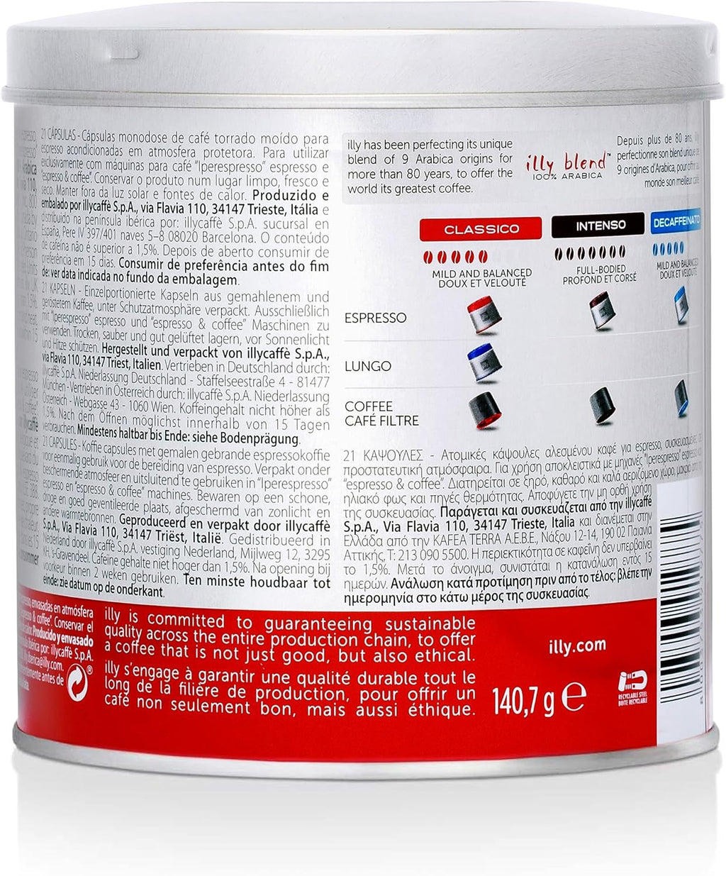 illy iperEspresso Capsules, Medium Roast, 21 Ct