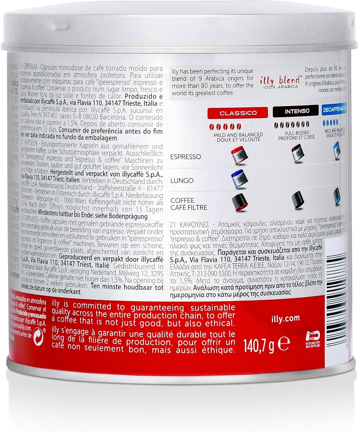 illy iperEspresso Capsules, Medium Roast, 21 Ct