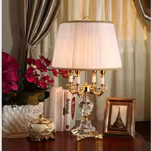 Luxury K9 Crystal Bedside Table Lamp