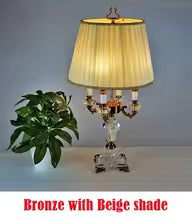 Luxury K9 Crystal Bedside Table Lamp