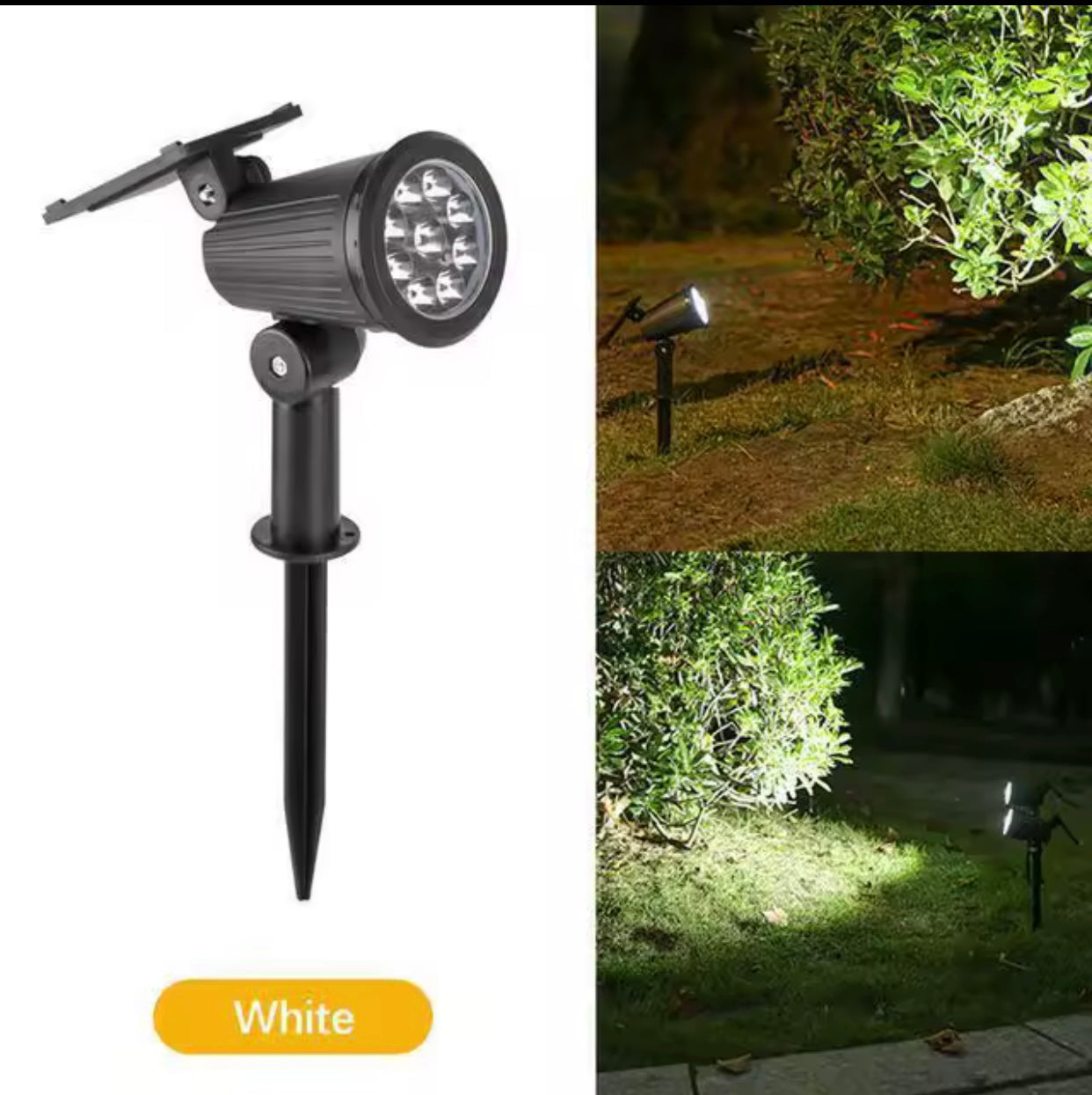 9LED Solar Spotlights Garden Waterproof IP65