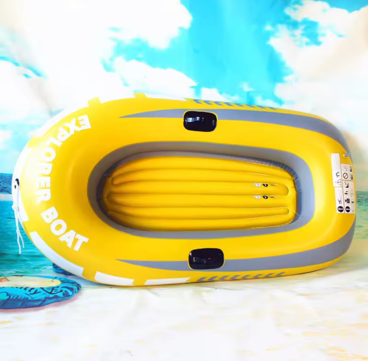 Small Inflatable PVC Boat for 2 People – Leisure & Fishing Use