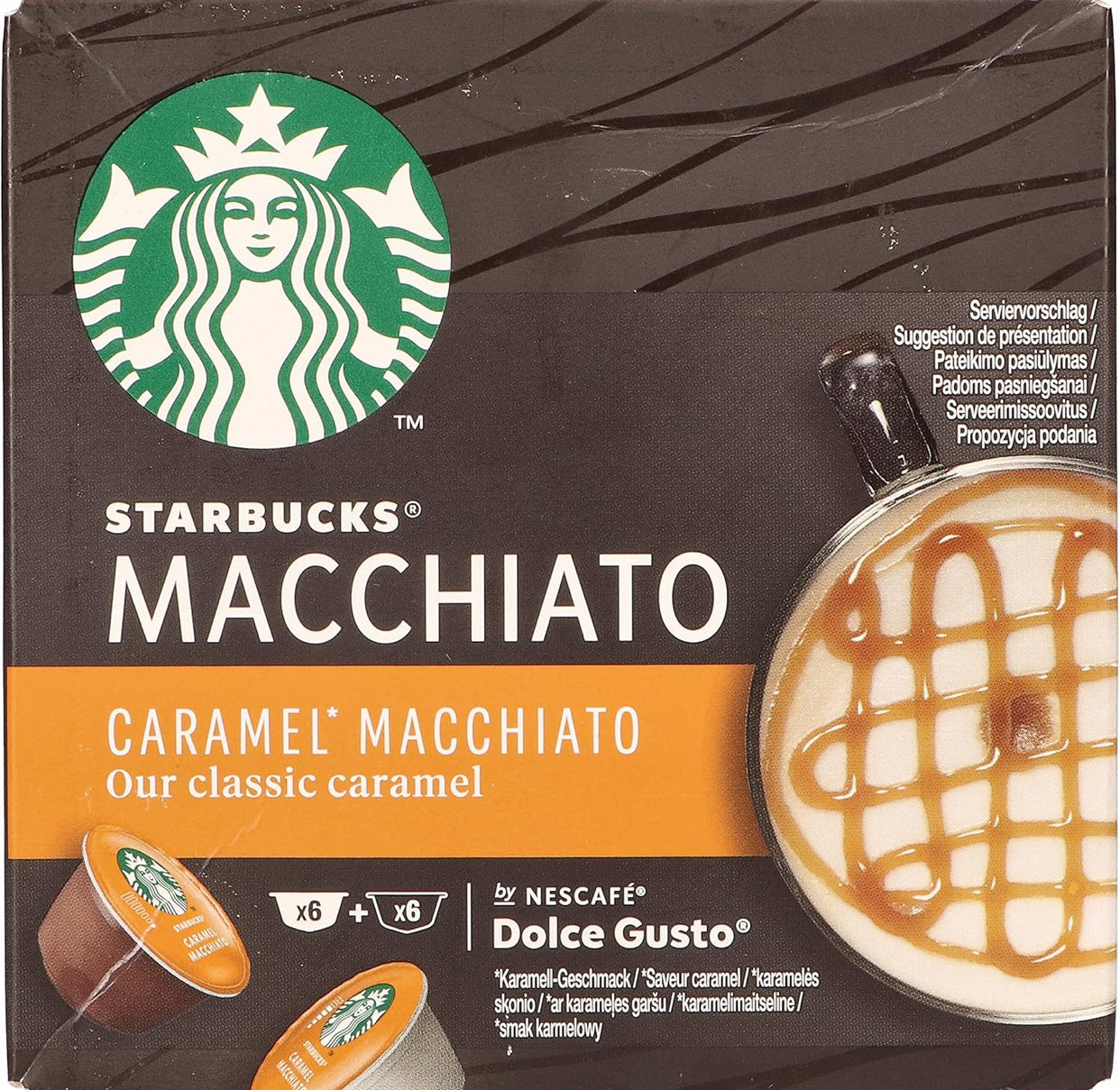 Starbucks Caramel Macchiato by Nescafe Dolce Gusto 12 Capsules
