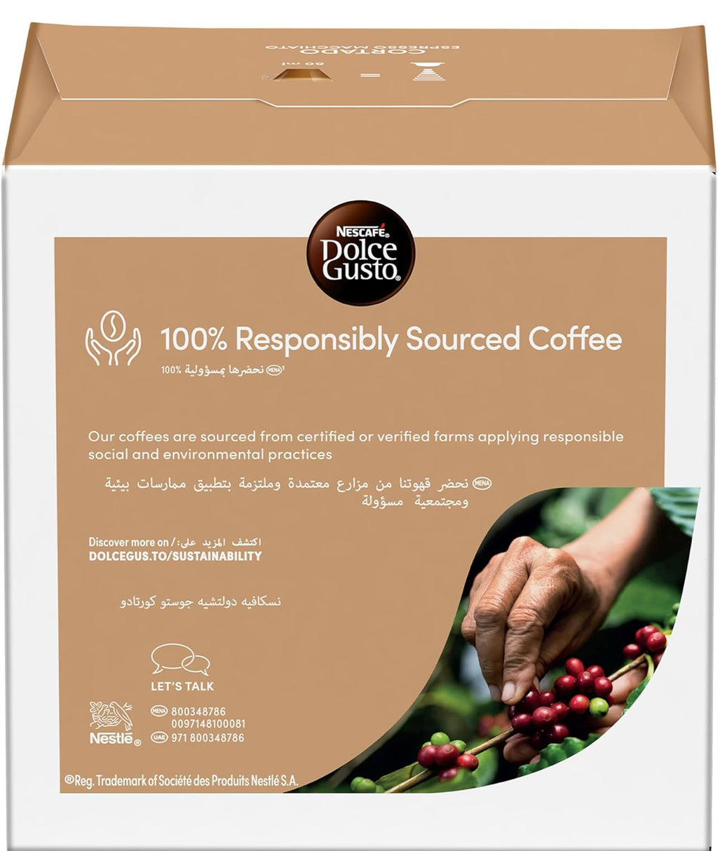 NESCAFÉ DOLCE GUSTO Espresso Cortado Coffee (16 Capsules)