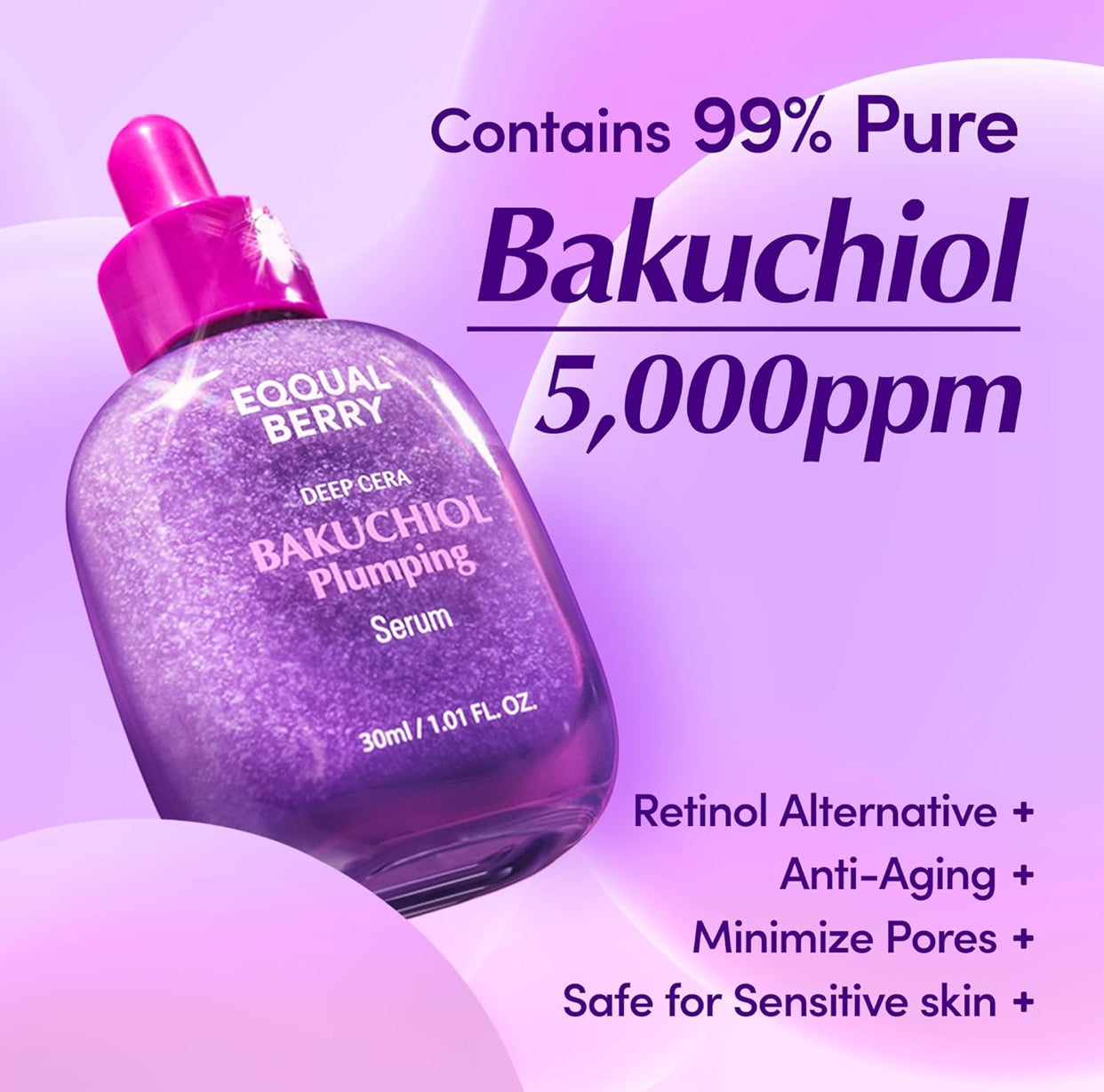 EQQUALBERRY Bakuchiol Plumping Serum