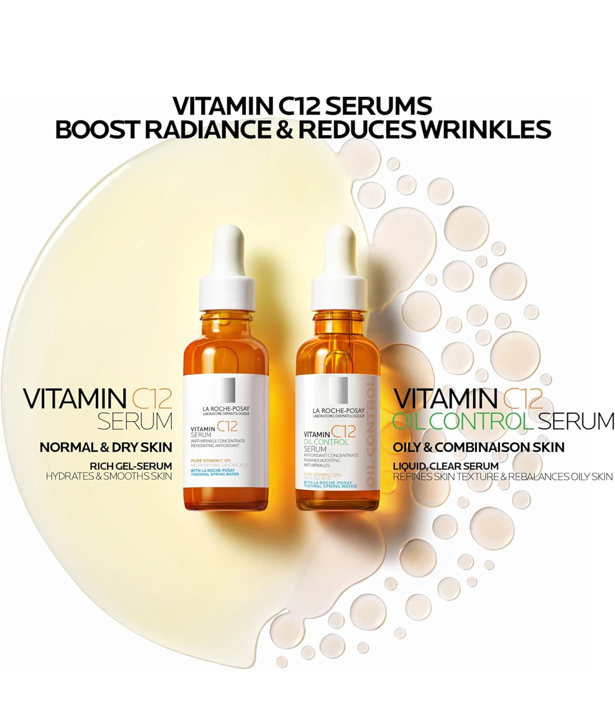 La Roche Posay 12% Pure Vitamin C Anti-Aging Face Serum For All Skin Types 30ml