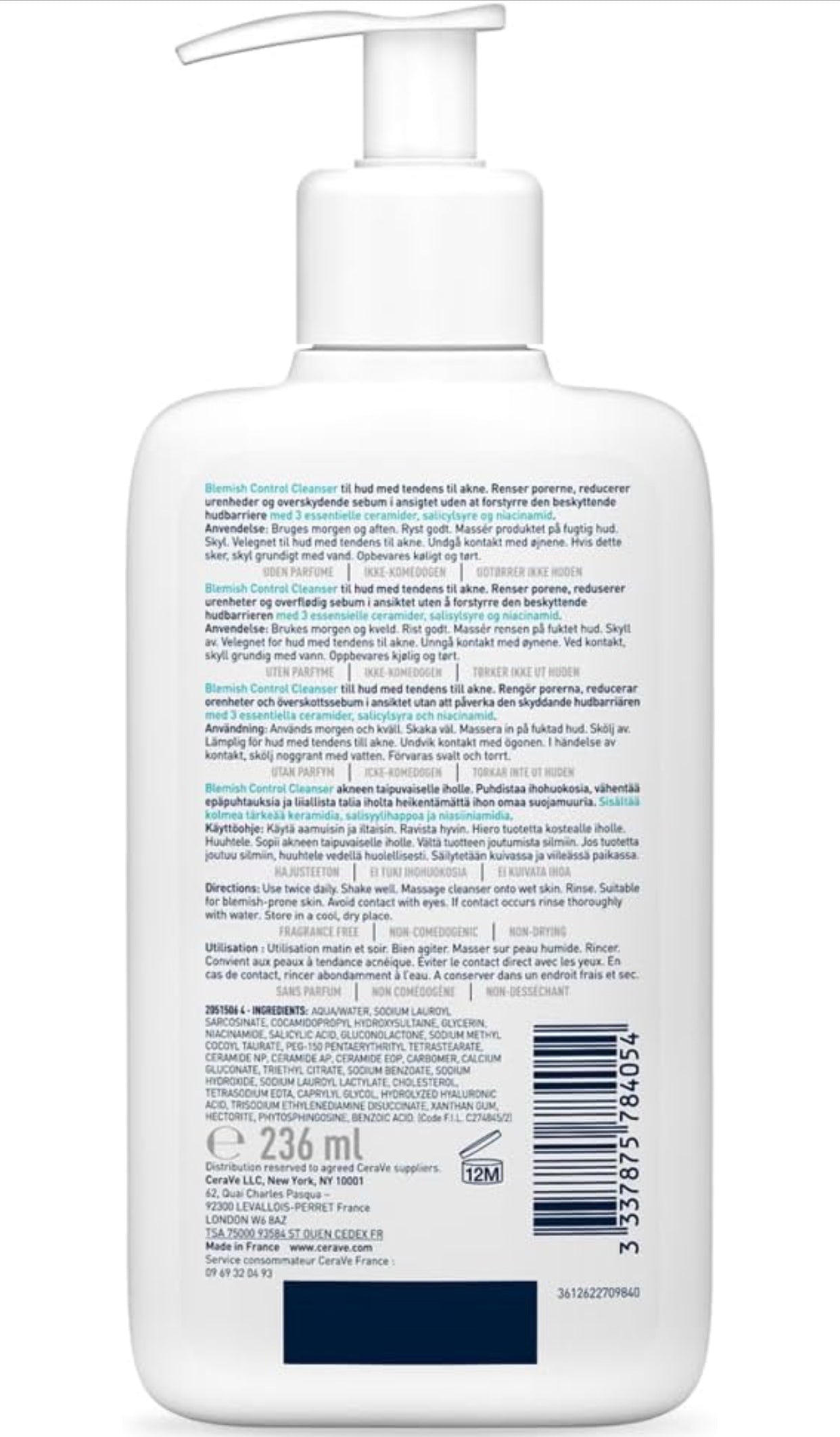 CeraVe Blemish Control Cleanser Face Wash
