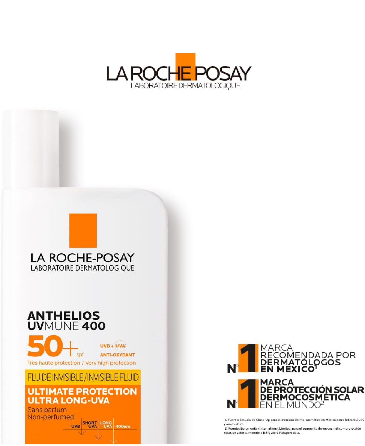 La Roche-Posay Anthelios UVMune 400 Invisible Sunscreen SPF50+ 50ml
