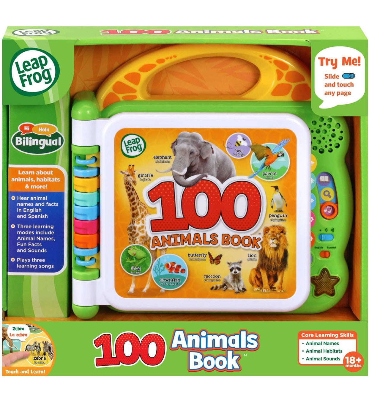 LeapFrog 100 Animals Book, Green