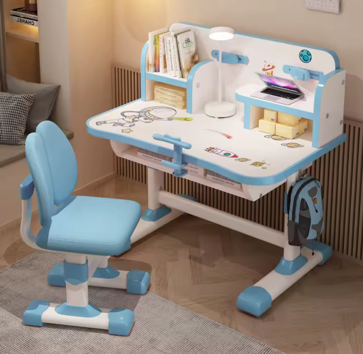 Adjustable Kids Study Desk & Chair Set – For Boys and Girls