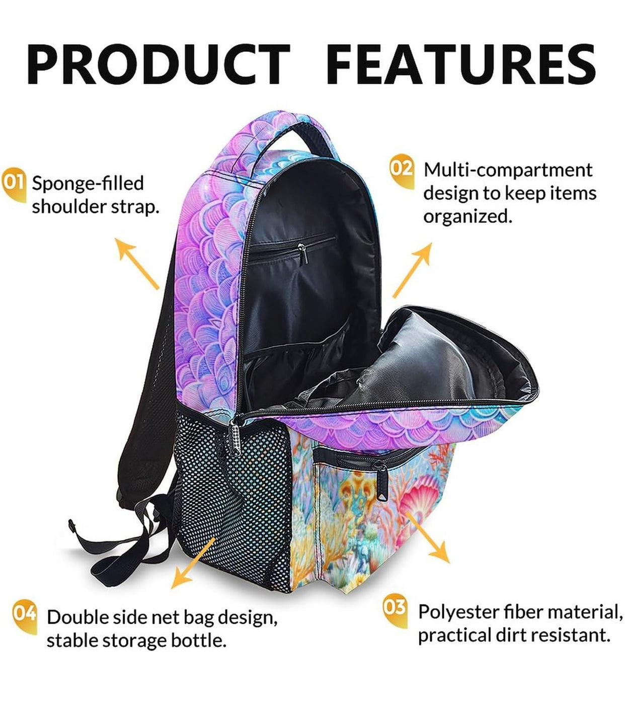 🎒 Girls School Backpack – Cute & Lightweight